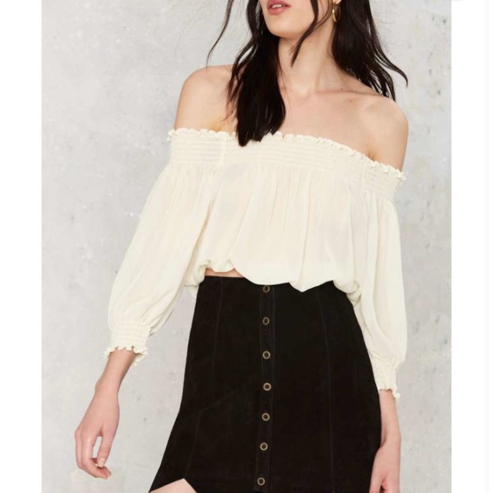 Caroline crop top - Ivory